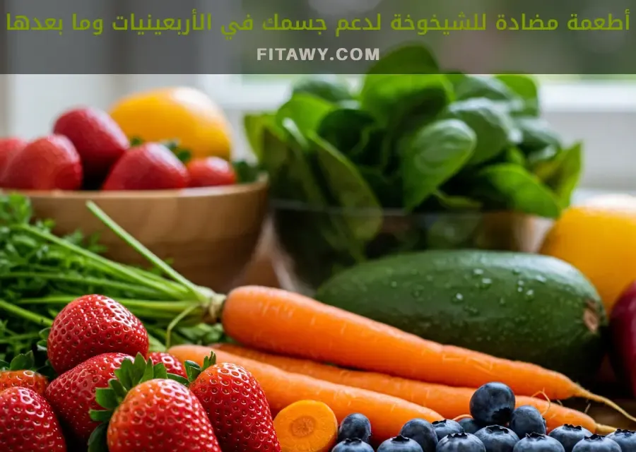 أطعمة مضادة للشيخوخة لدعم جسمك في الأربعينيات وما بعدها